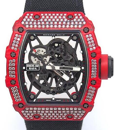 Richard Mille Replica Watch Rafa Nadal RM 35-02 QTPT Diamonds